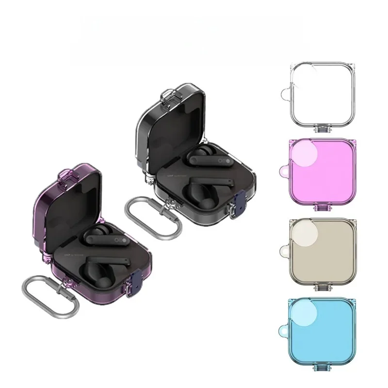Étui Transparent pour CMF Buds Pro 2, housse de protection en TPU avec verrou et crochet, étui pour écouteurs sans fil Bluetooth