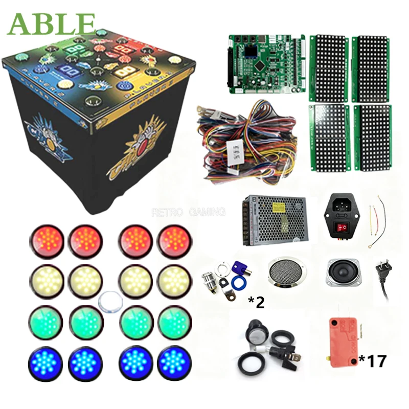 

Аркадный набор «сделай сам» с монетоприемником, 2/4 игрока, озорные бобы, хаос, игры «Ударные и вес», уменьшение количества игр, легкая игра