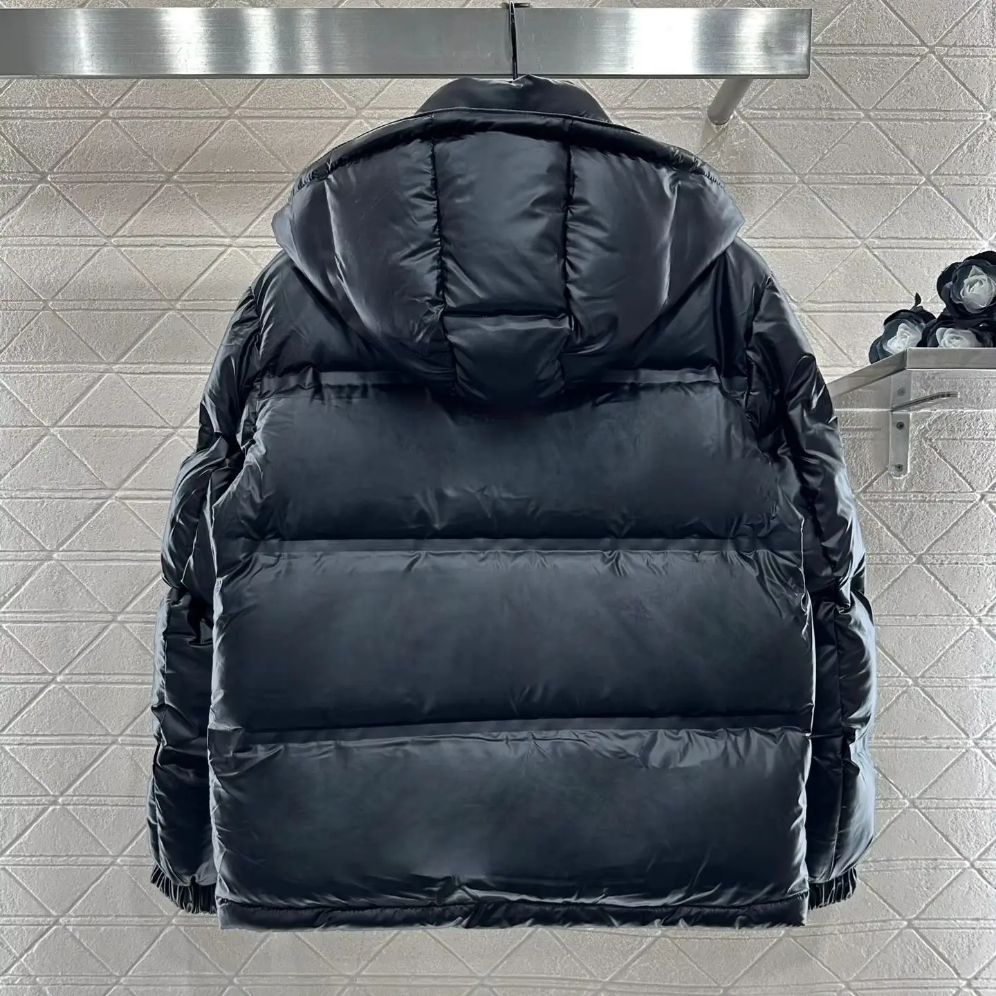 Doudoune à capuche à col montant, nouveau Style, avec duvet détachable, réfléchissant, coupe-vent, imperméable, en Nylon, automne hiver 2025