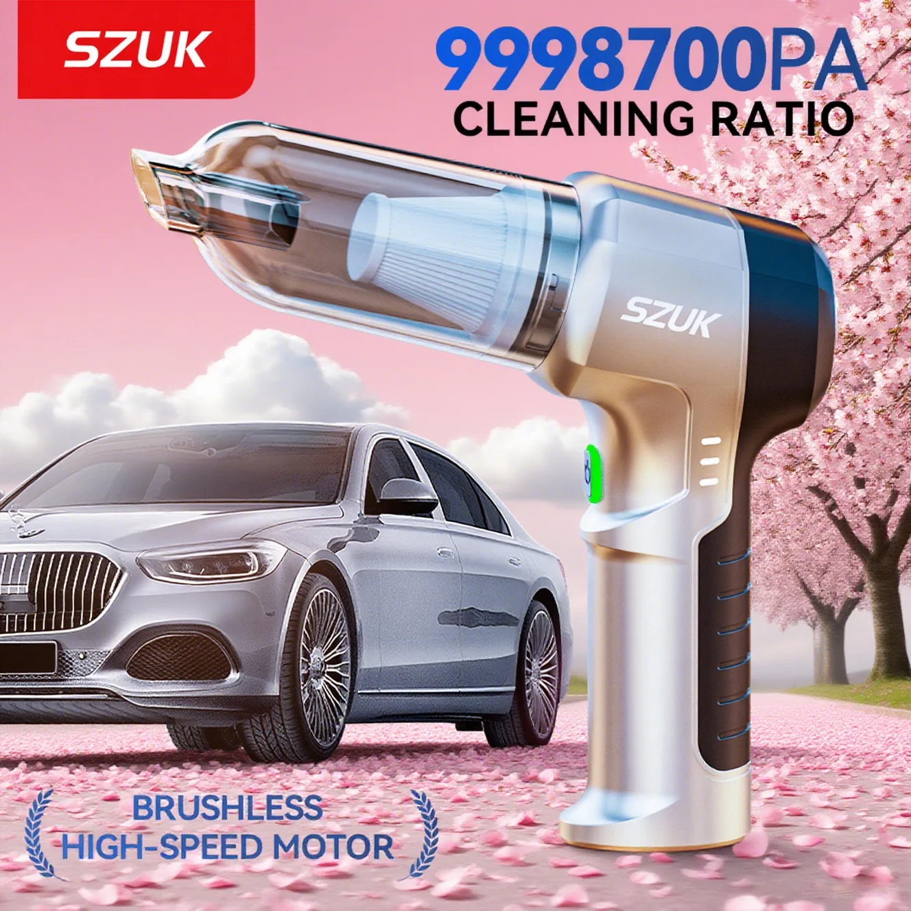 

SZUK Автомобильный пылесос 9998700PA Сильное всасывание Беспроводной беспроводной пылесос Портативный ручной пылесос Чистящая машина робот пылесос пылесос беспроводной пылесос для дома беспроводной пылесос мини пылесос