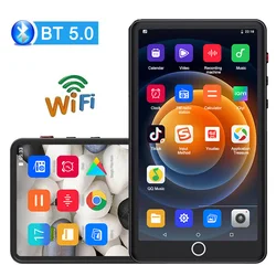 Android 8.1 Touch Screen WIFI MP3 Music Player 5-inch Bluetooth Hifi MP3 Player With Speaker, FM, E-book, Recorder, Video
