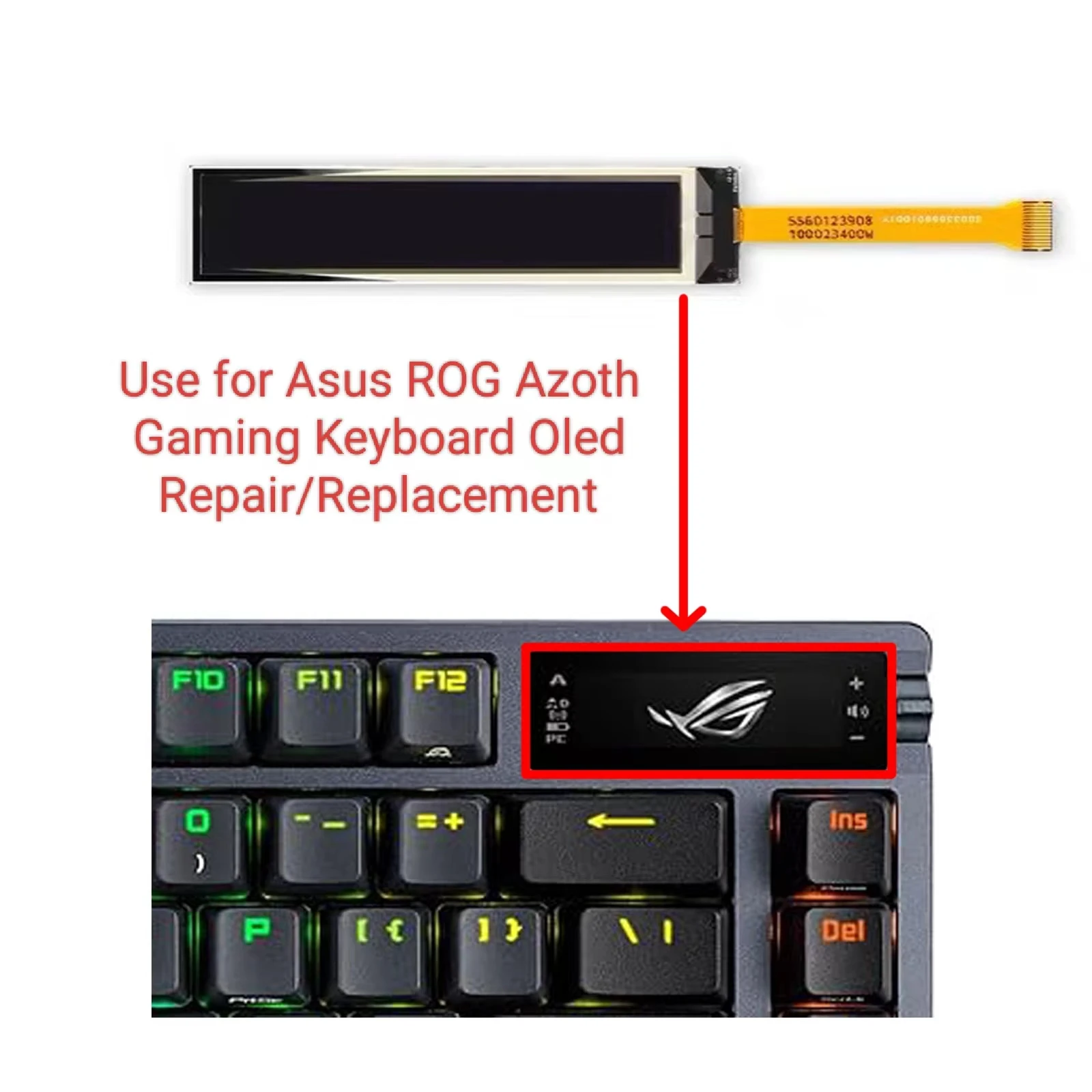 nuova-tastiera-da-gioco-asus-rog-azoth-schermo-originale-display-lcd-oled-sostituzione-riparazione