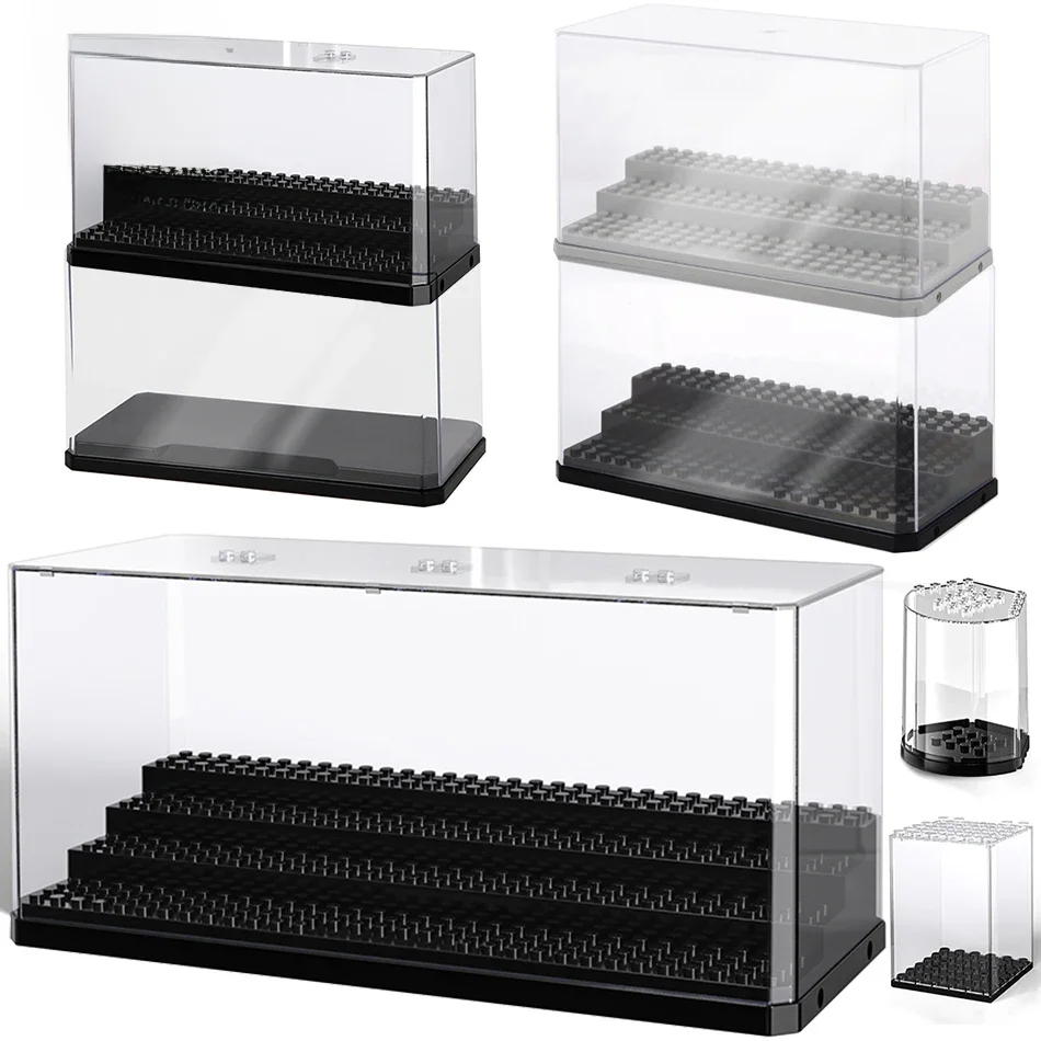 HUIQIBAO Stofdicht Figuren Vitrine Box Show Case Voor Model Collectie Bouwstenen Display Box Bricks Speelgoed Kinderen Volwassen - afbeelding 2