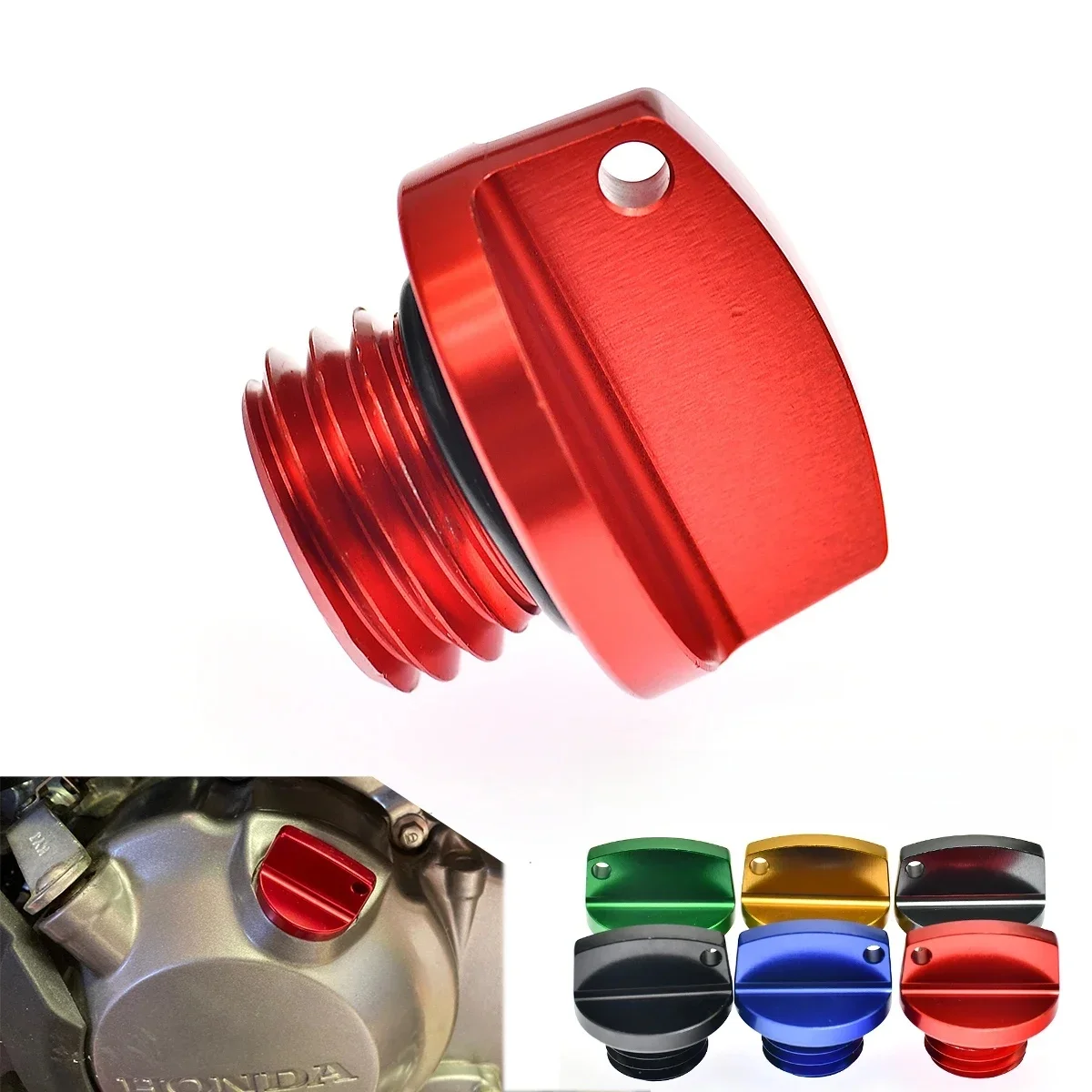 Bouchon de remplissage d'huile M20 * 2.5, pour Honda CRF250R CRF450R CRF250L/M pour YAMAHA YZ 68 85 125 250 YZ1250 YZ250 YZ 250F 450F WR250F