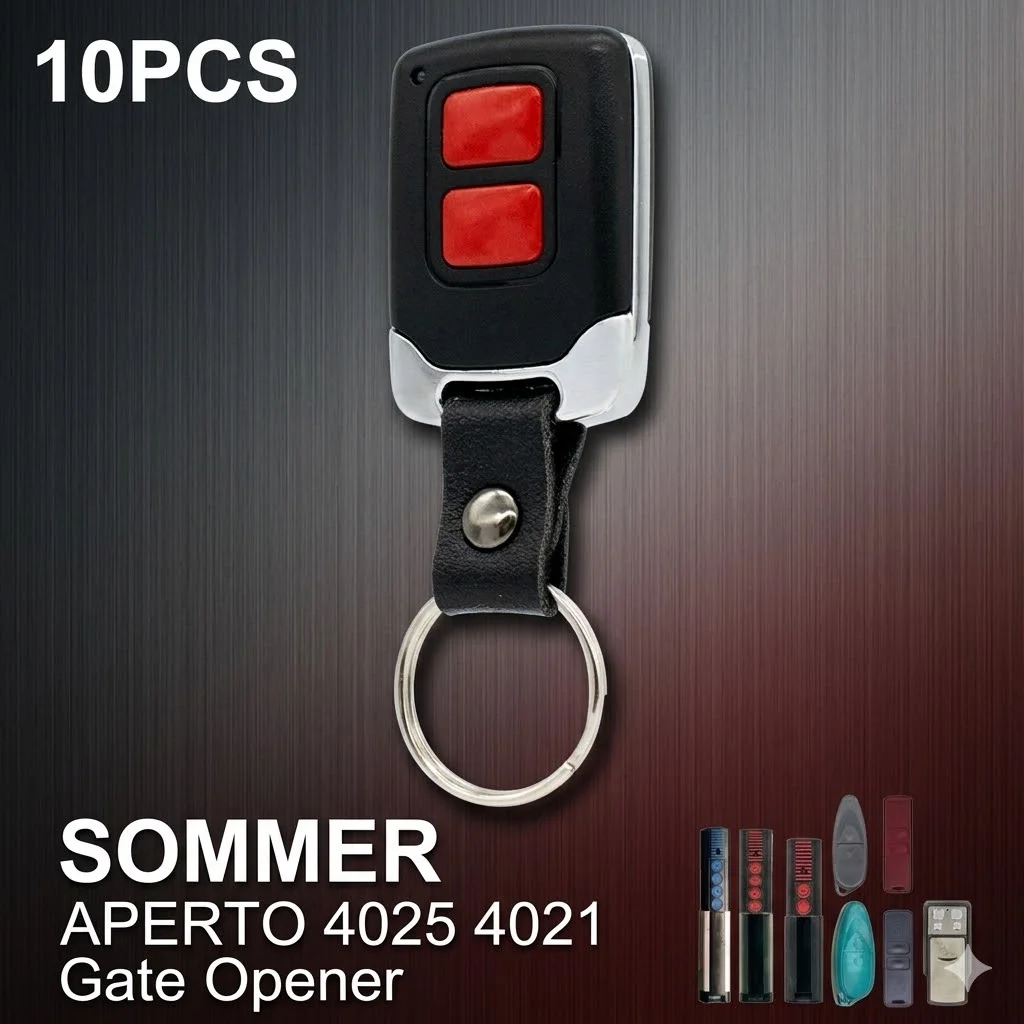 

10 шт. для SOMMER APERTO 4025 4021, пульт дистанционного управления для ворот и гаражных дверей, 868 МГц, портативный передатчик