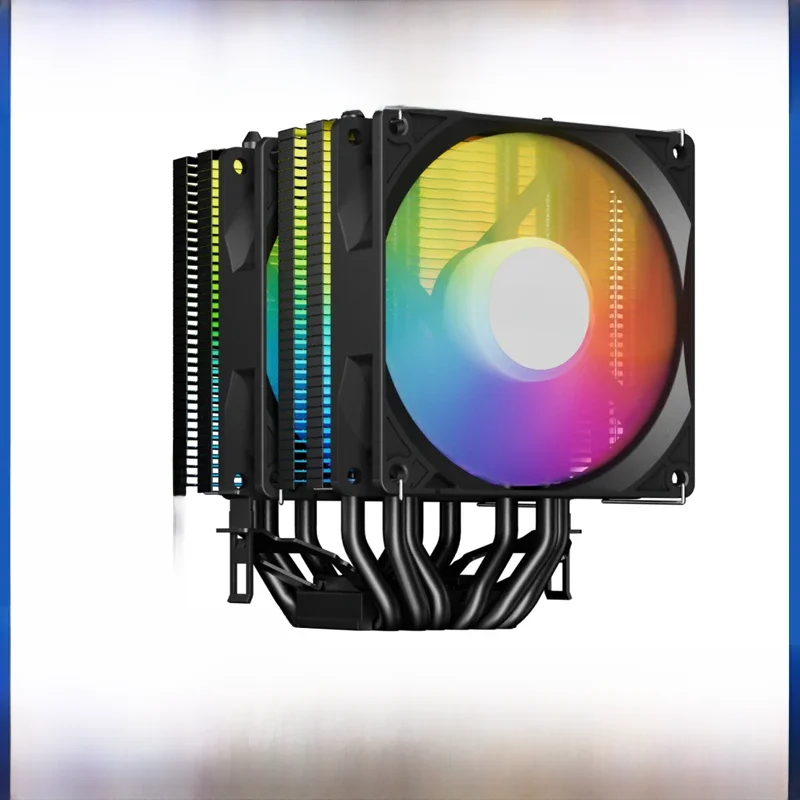 Chłodnica procesora 6 rurek grzewczych 4-pinowy procesor PC Tower Air Cooler dla Intel LGA 1700 1200 1150 1151 1155 2011 X79 X99 1366 AM3 AM4 AM5 — zdjęcie 2