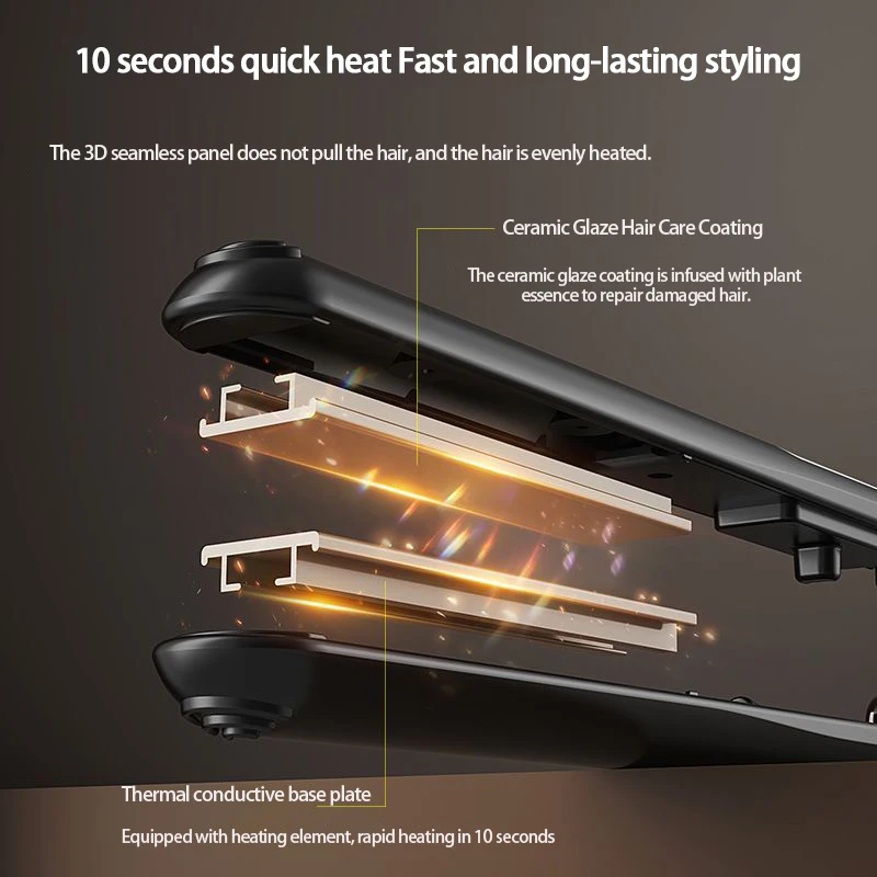 10 Seconden Snelle Verwarming Stijltang Curler 2 in 1 Voor Xiaomi Professionele Kappers Gereedschap Hot Kam Haar Ijzer borstel