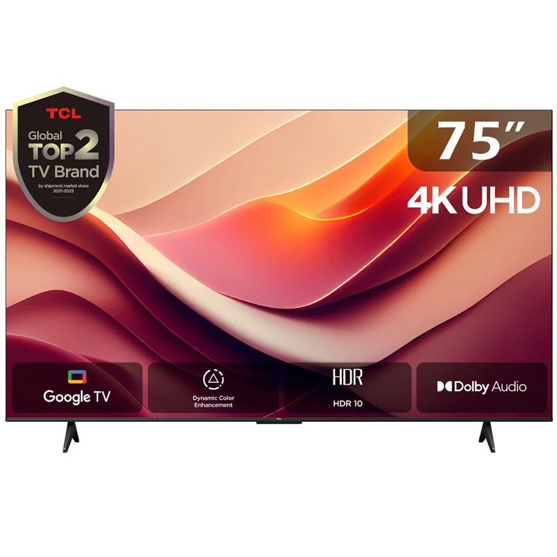 TCL 75'' P69B Series 4K Ultra HD HDR Smart TV Google Assistant, Google TV,  Dolby Audio, HDR10