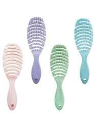 Hairbrush Hollow Out Hair Brush Scalp Massage Combs Hair Styling Detangler Fast Blow Drying Detangling Tool Wet Dry Curly Hair