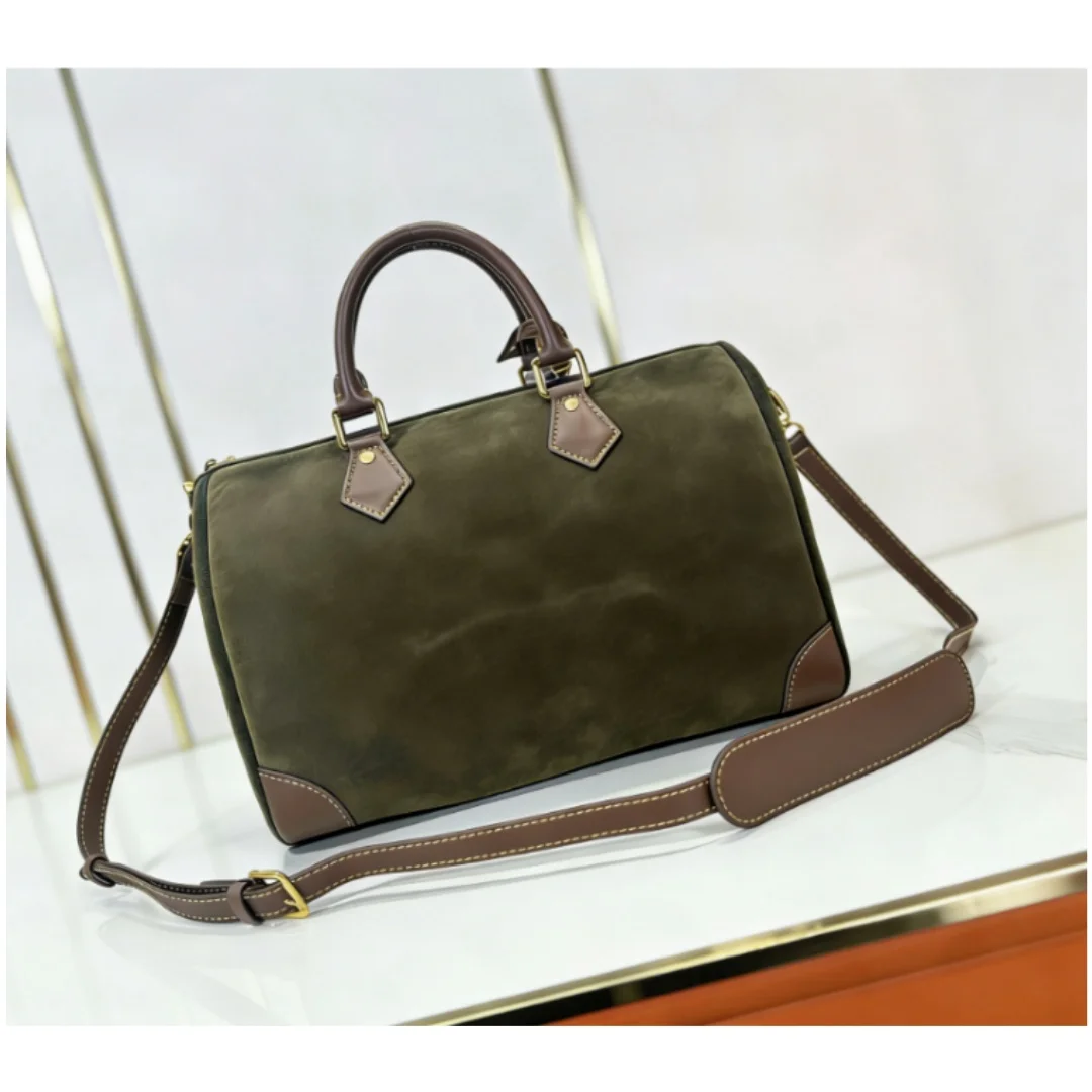 

New Size30 x 21 x 17CM Women's Fashion Cotton Canvas Lettered Hand-held Crossbody Large-capacity Bag No Box