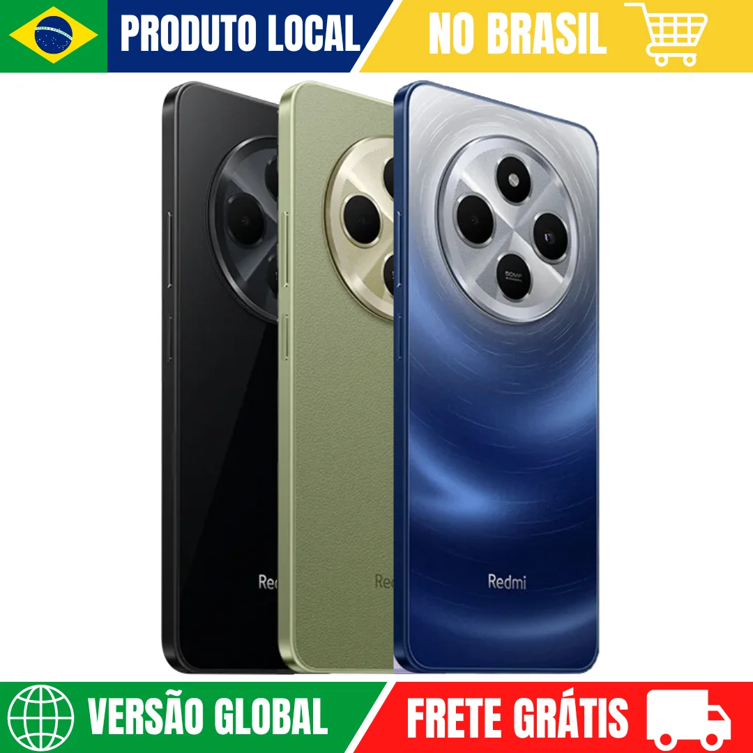 Xiaomi Redmi 14C | Câmera 50MP, Processador Helio G81-Ultra, Bateria 5160mAh, Carregamento 18W, Versão Global, Envio do Brasil