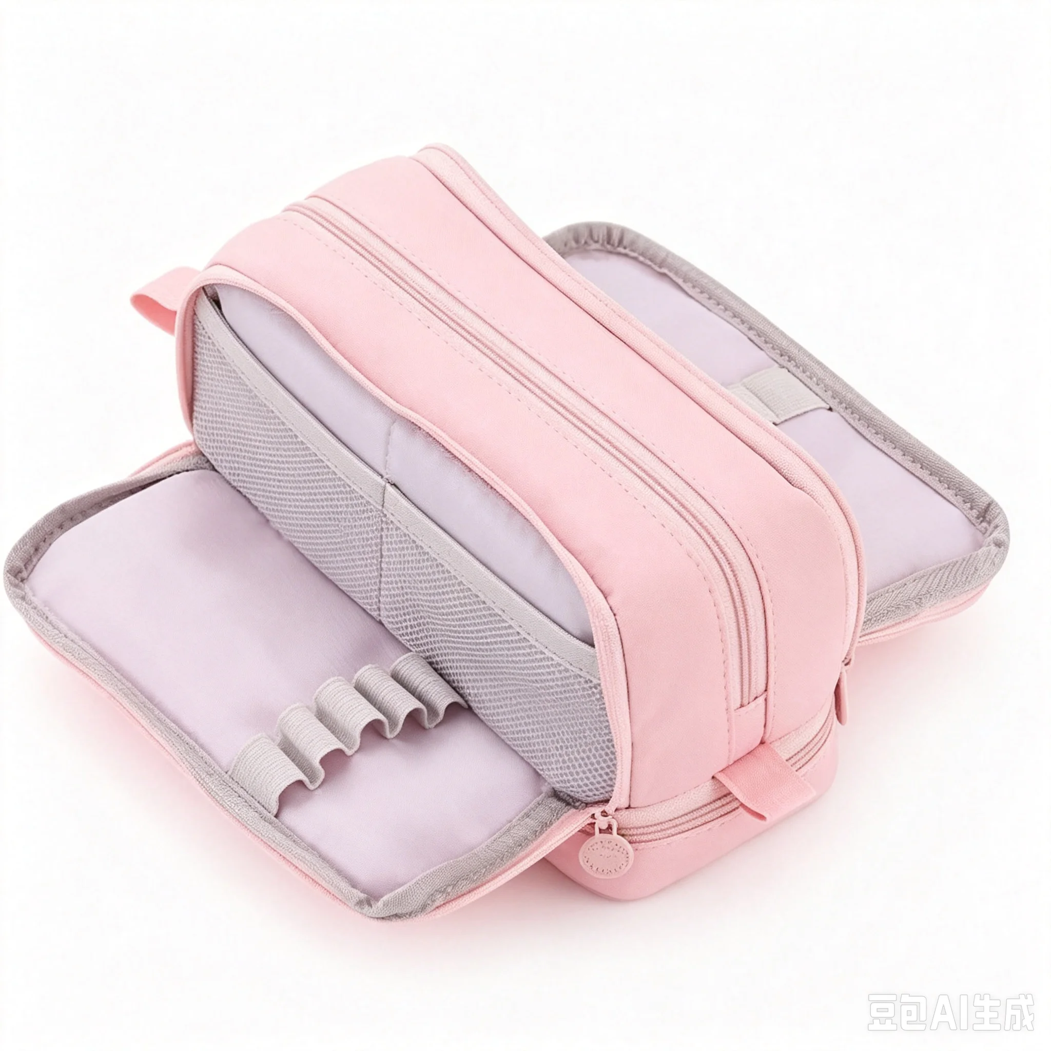 Large Capacity Pencil Case Multi‑Layer Oxford Fabric Pen Bag Portable Zipper Stationery Pouch for Teenagers Girls School Office Supplies