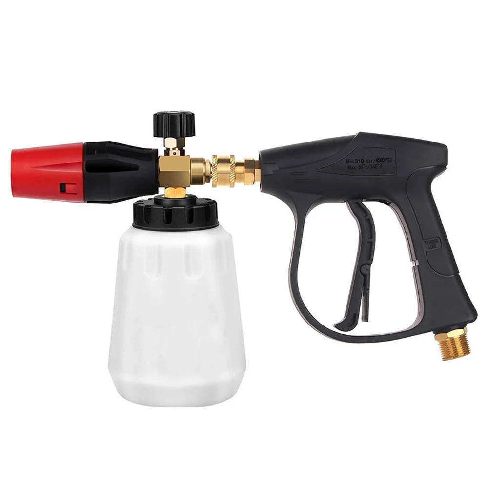 Ultimate Foam Cannon Kit - Applicators - High-Pressure Washer Gun with 5 Versatile Nozzle Tips 1/4 Quick Connector Quick Release