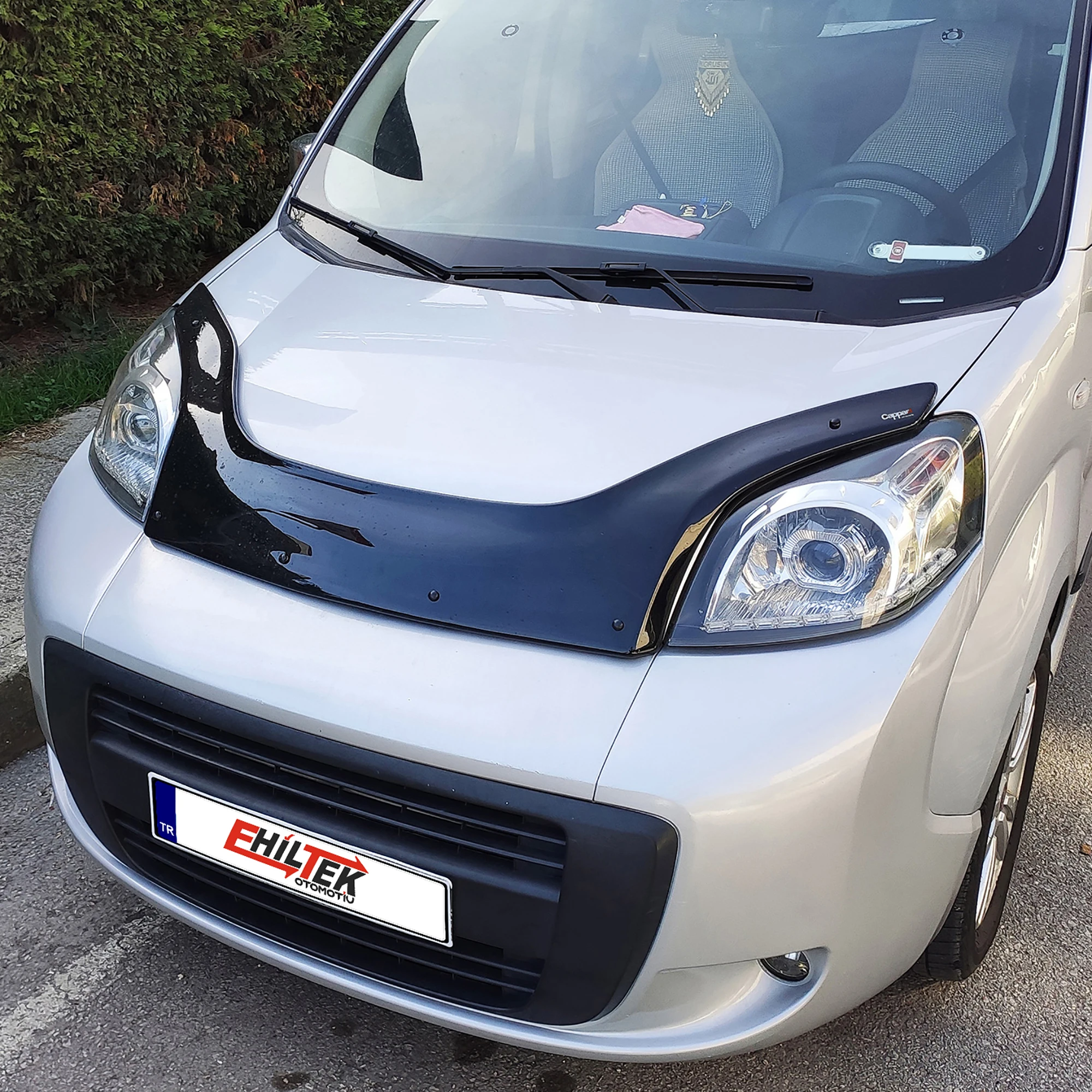 Hood Deflector Guard for Fiat Fiorino (2007+) Bug Shield Bonnet Protector / 4 mm thickness and ultra-durable material