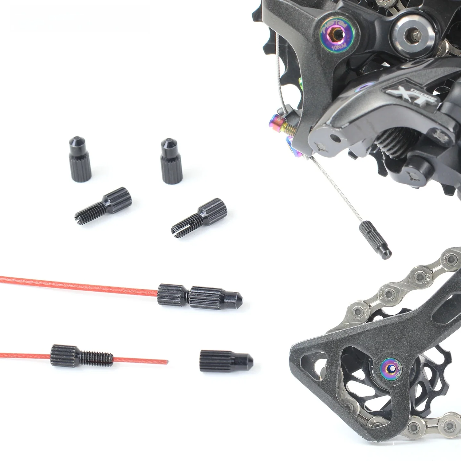 AliExpress RISK Risk Bike Inner Cable Wire End Caps,Tool Free Detachable Bicycle Brake Tips Shift Cable End Crimps,Reusable Wire Tail Cap