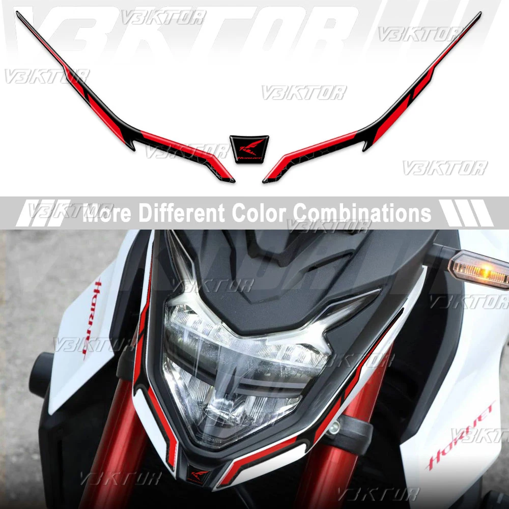 

3D Resin Motorcycle Front Headlight Fairing Sticker Protection Decal For Hornet 750 Hornet CB 750 CB750 2023 2024