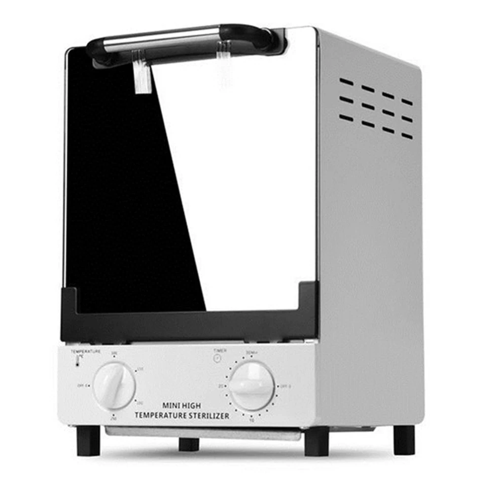 Caja de limpieza con temporizador para gabinete de limpieza, herramienta de Metal caliente de alta temperatura UV de 10L, doble capa para manicura, esterilizador de calor seco para el hogar