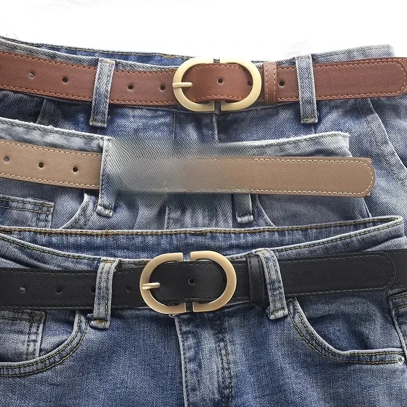 1 pièces ceinture femme Simple à la mode aiguille boucle ceinture décontracté polyvalent coréen ceinture en cuir PU avec pantalon jean ceinture dame ceintures