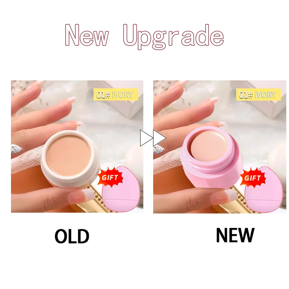 اشتري 1 واحصل على 1 كريم خافي عيوب التغطية الكاملة 5 جرام - مقاوم للماء، يدوم طويلاً، للوشم والندبات، للجنسين، آمن للبشرة، جميع أنواع البشرة