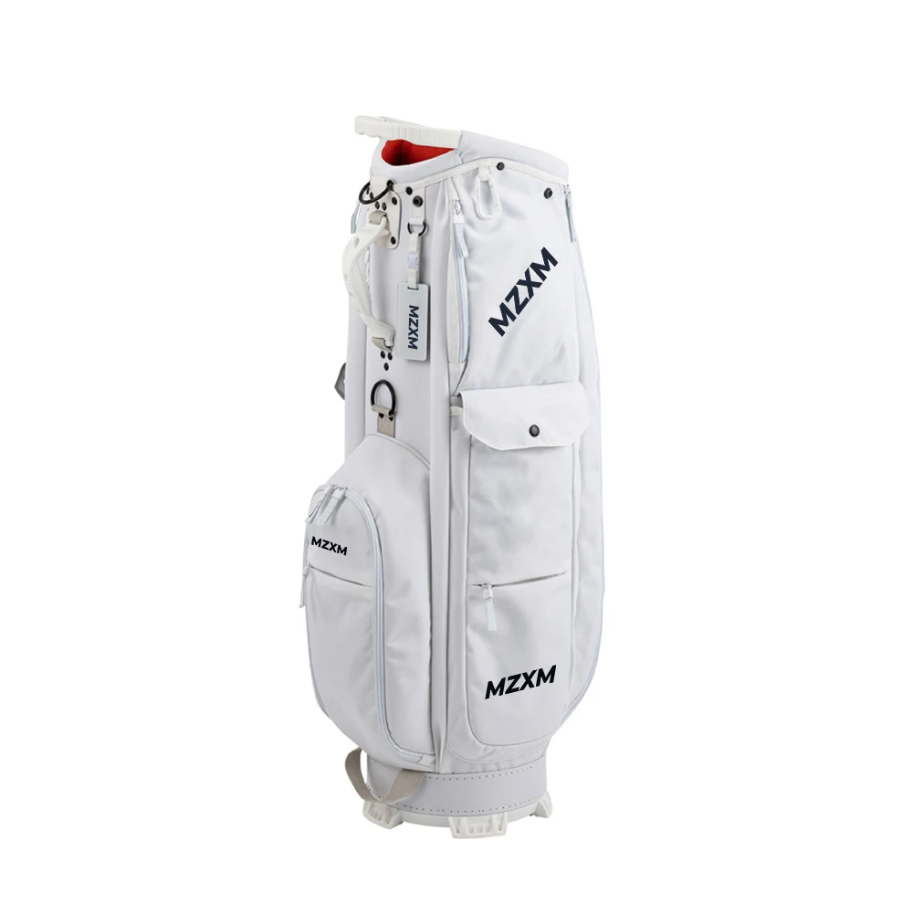 2024 Nieuwste Golfclub Tas Met 2 Covers 4 Manieren Pu Waterpoof Golf Caddy Bag Apparatuur Hoge Kwaliteit Grote Capaciteit Golftas