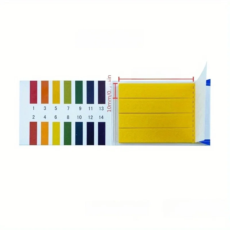 80-800 bandes professionnelles 1-14 ph papier tournesol bandes de Test de Ph eau cosmétiques bandelettes de Test d'acidité du sol avec carte de contrôle
