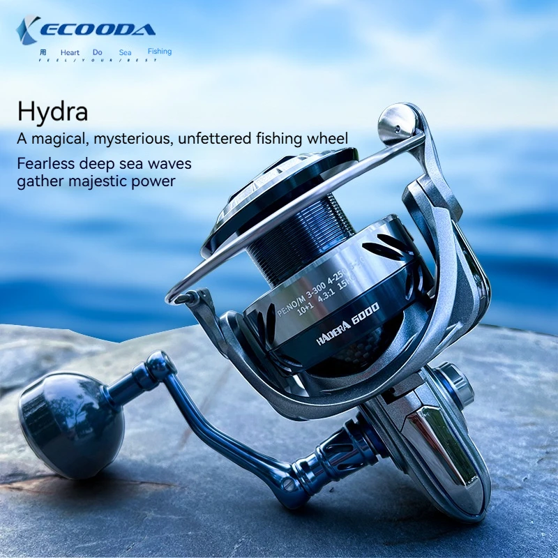 Ikuda Hydra Sea Fishing Reel Full Metal Spinning Reel 6000/8000 Carbon Ultra-Light Deep Sea Fishing Reel New