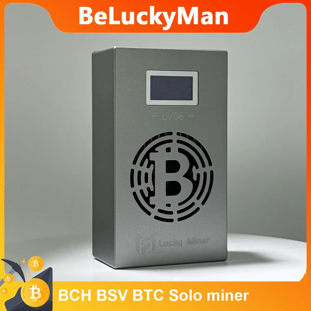 

Bitax Lucky miner lottery miner LV06 BTC BCH BSV DGB WIFI 504GH/S BM1366 bic miner machine bic solo miner