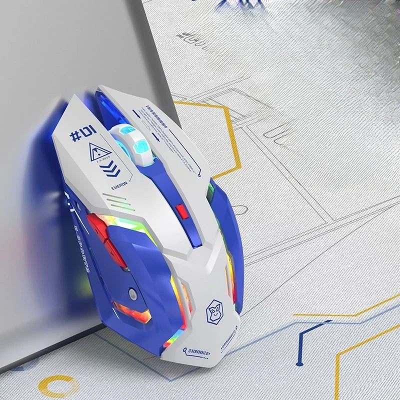 

G10 Wireless Mouse RGB 2.4Ghz Bluetooth Dual Mode Silent Gaming Mouse 3200 DPI Macro Programmable Ergonomic Office/ Gamer Mouse