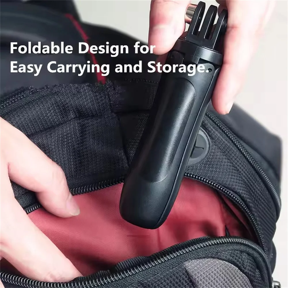 팡투오시 Gopro Vlog용 신제품 접이식 삼각대 미니 휴대용 모노포드 (Hero 11 10 Black 세션 오즈모 액션 카메라 액세서리)