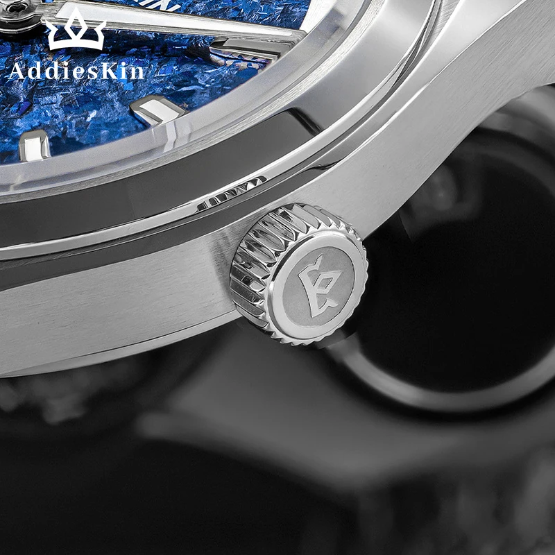 AddiesKin K006 Men Luxury Automatic Watch Miyota 9015 Crystallized Titanium Dial Sapphire Crystal BGW9 Luminous 200M Waterproof