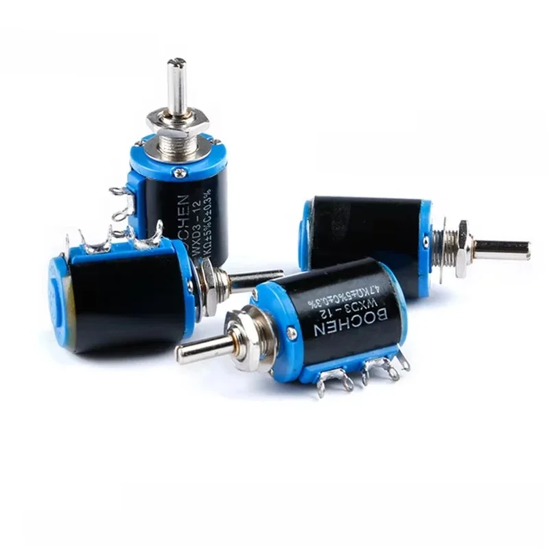 WXD3 WXD3-12 potentiomètre multi-tours 5 tours bobiné 100R 200R 220R 470R 1K 2.2K 3.3K 4.7K 6.8K 10K 22K 33K 47K Ohm boutons