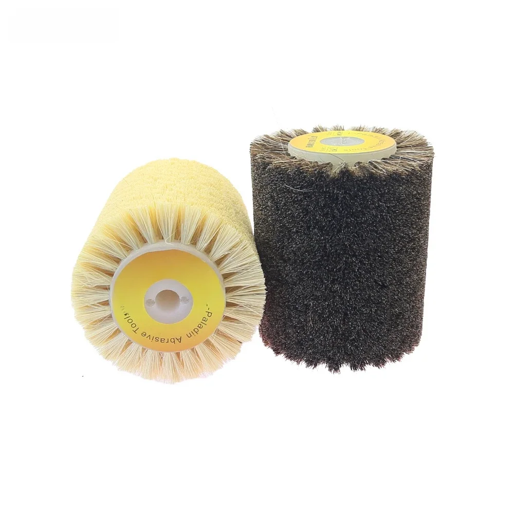 1 sztuk 100*120*13mm Tampico sizal włosia końskiego tarcza polerska szczotka do 9741 szlifierka koła Annatto palisander rzeźba wykończenie powierzchni — zdjęcie 2