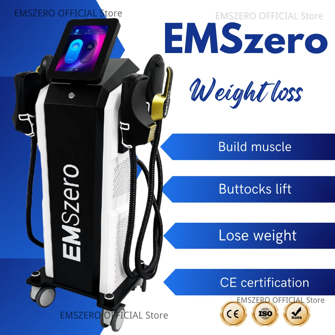 

EMSzero Sculpting Body 15 Tesla 6500W EMS+EMT/RF Portable Muscle Slimming And Weight Loss Engraving Body Sculpting Machine Salon