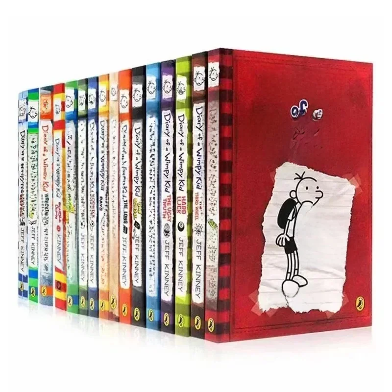 10 książek/zestaw 1-10/11-20 tomów Pamiętnik Wimpy Kid Książka w języku angielskim Pamiętnik Wimpy Kid Książki beletrystyczne dla dzieci — zdjęcie produktu 7