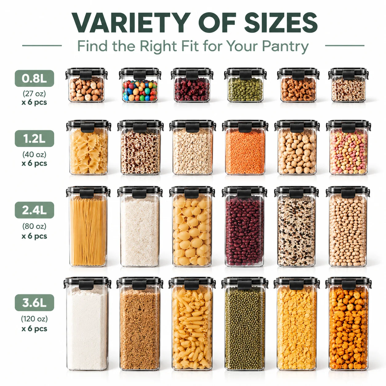 Conjunto de 6 recipientes para - Food Storage Labels avaliação e preço
