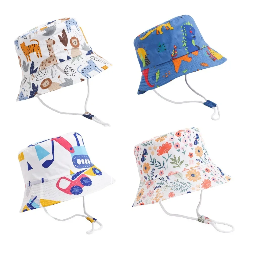 Été Panama bébé filles chapeau automne dessin animé garçons casquette de pêcheur plage bébé chapeau de soleil en plein air UV seau chapeau pour enfants enfant en bas âge visière