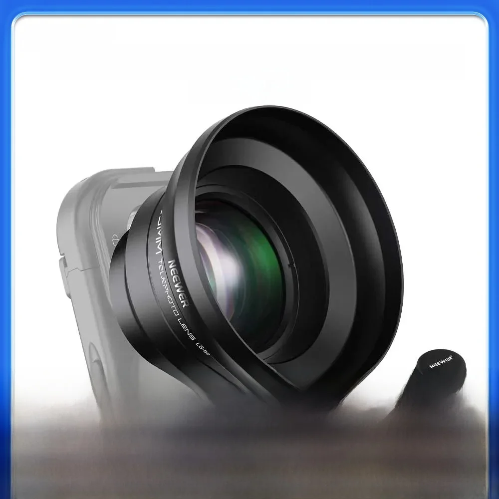 NEEWER Teleobiektyw HD 65 mm z osłoną obiektywu do etui na telefon, obiektyw z zoomem 1,7X do iPhone'a 16 15 S25 S24 Ultra — zdjęcie produktu 7