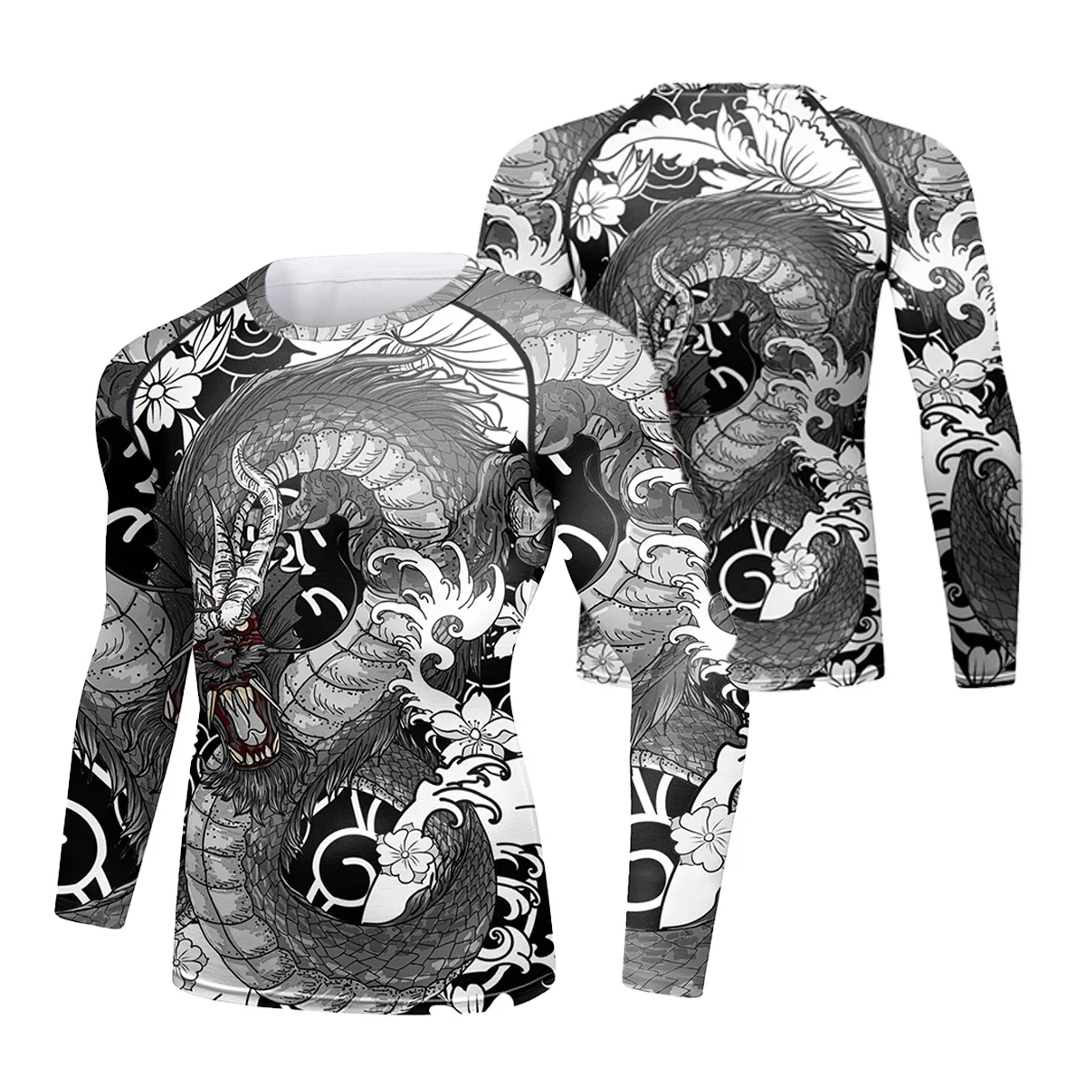 Cody Lundin męska koszulka MMA Bjj Rashguard brazylijskie Jiu-Jitsu No Gi szara kompresyjna koszulka na siłownię Westling sztuka walki koszulka treningowa — zdjęcie 2