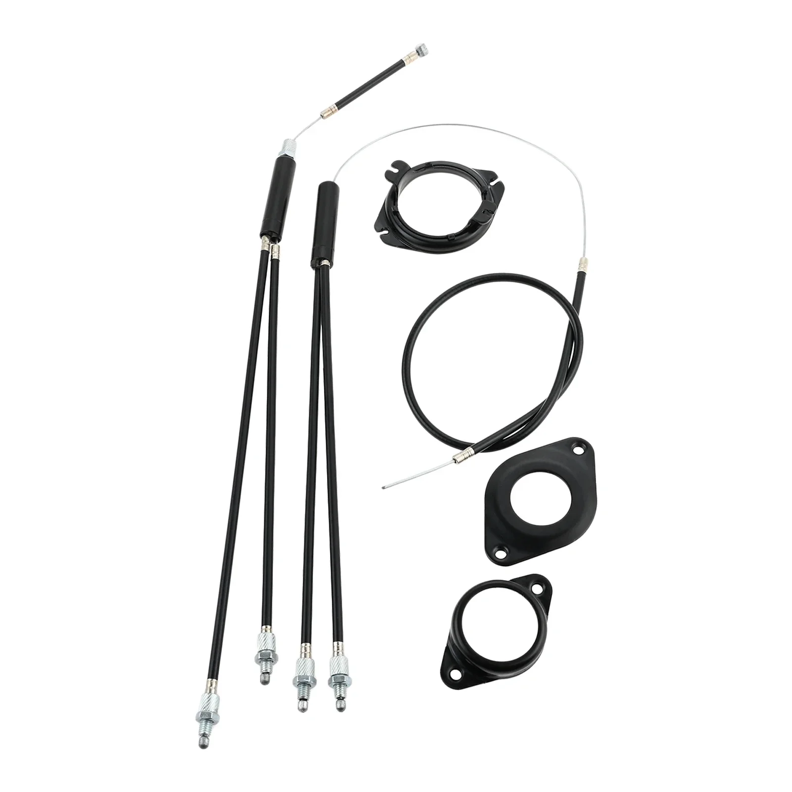 AliExpress 1 Set Black BMX Bicycle Brake Line Set Cable Wire Kit PVC Stainless Steel Gyro Brake Cables For Gyro