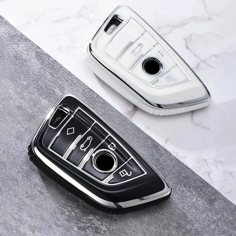Coque de protection pour clé à distance de voiture en TPU, coque porte-clés pour BMW bronchbery X5, X6, X7, série 1, 3, 5, 6, 7, G20, G30, G11, F15, F16, G01, G02, F48, sans clé, mode