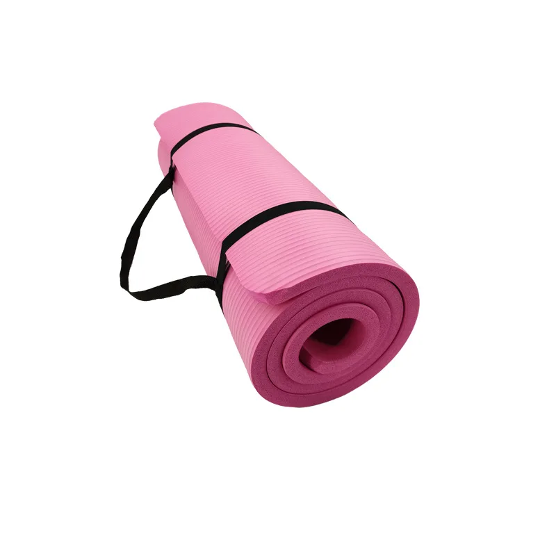 Hoge Dichtheid Anti-Traan Oefening Yoga Mat Met Draagriem, Meerdere Kleuren, Home Fitness Vloermat