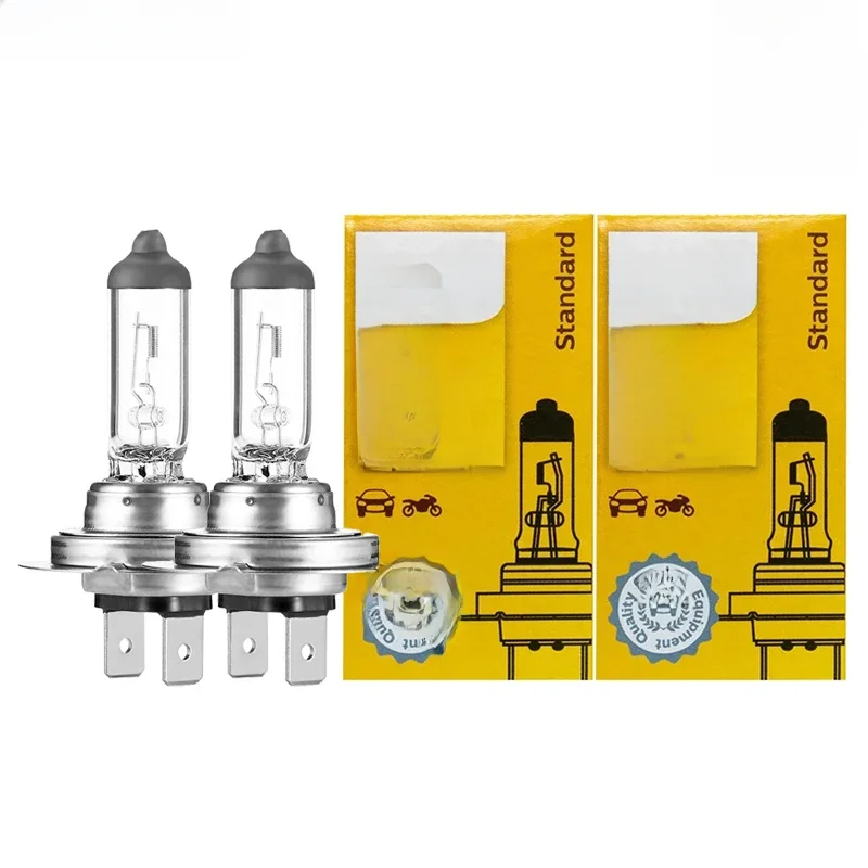 Philips 2pcs H4 H7 H11 HB3 HB4 Vision Original Car Light H1 H3 H8 H9 9005 9006 3200K Standard Lamps Halogen High Low Beam Pair