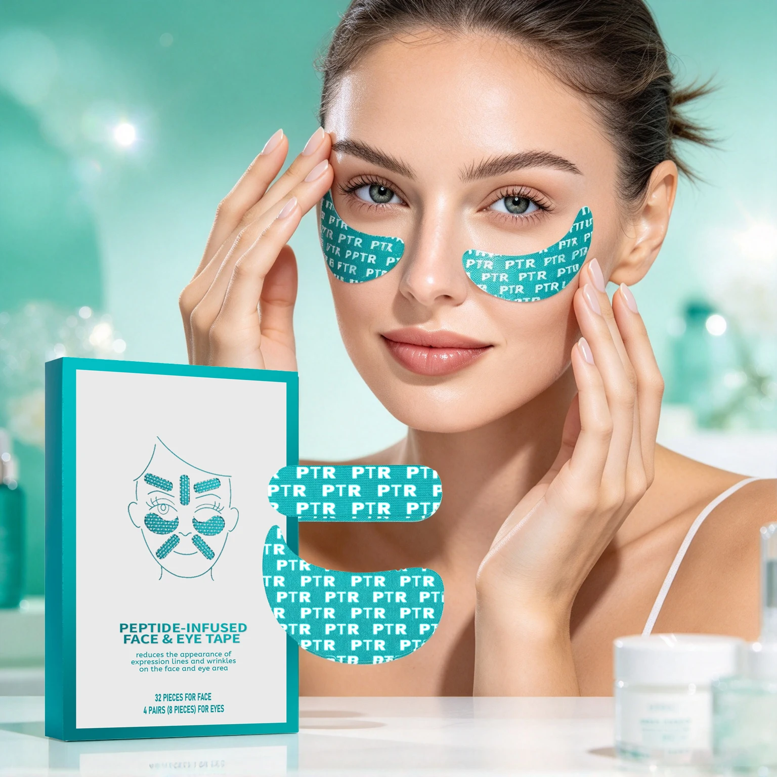 Facial & Eyes Care Patch Gentle Formula Moisturizing Lightweight Breathable No-rinse Design Firming Lifting Soothing Redness Face Mask For Daily Maintain