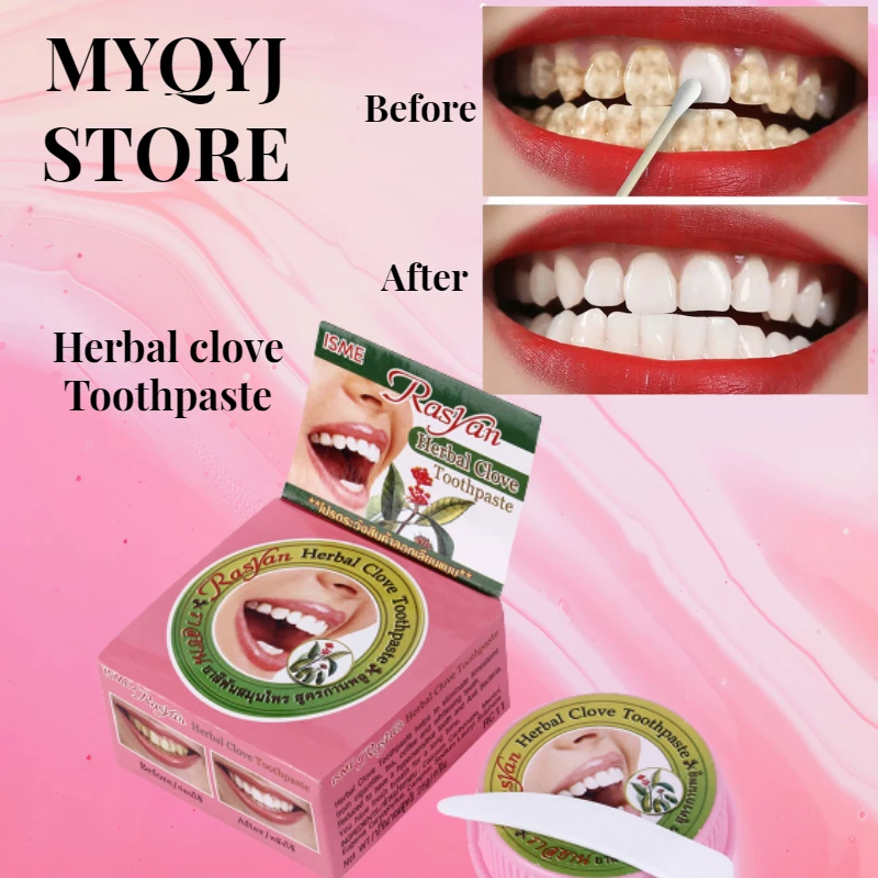 Natural Herbal Clove Thailand Toothpaste Tooth Whitening Toothpaste Remove Stain Antibacterial Allergic Tooth Paste 2019