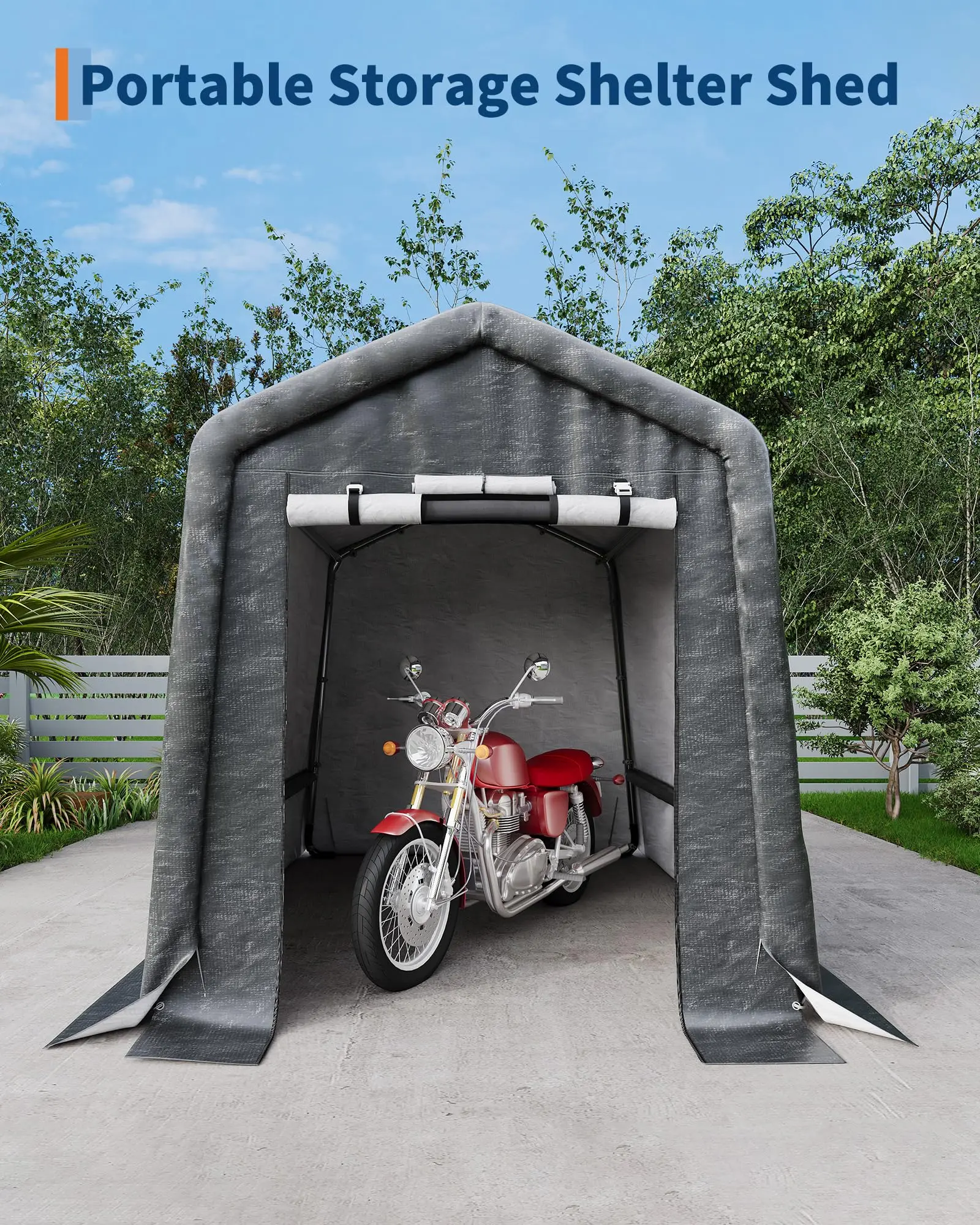 6FT*8FT Outdoor Portable Stora - Waterproof Tarp Shelter recension och pris