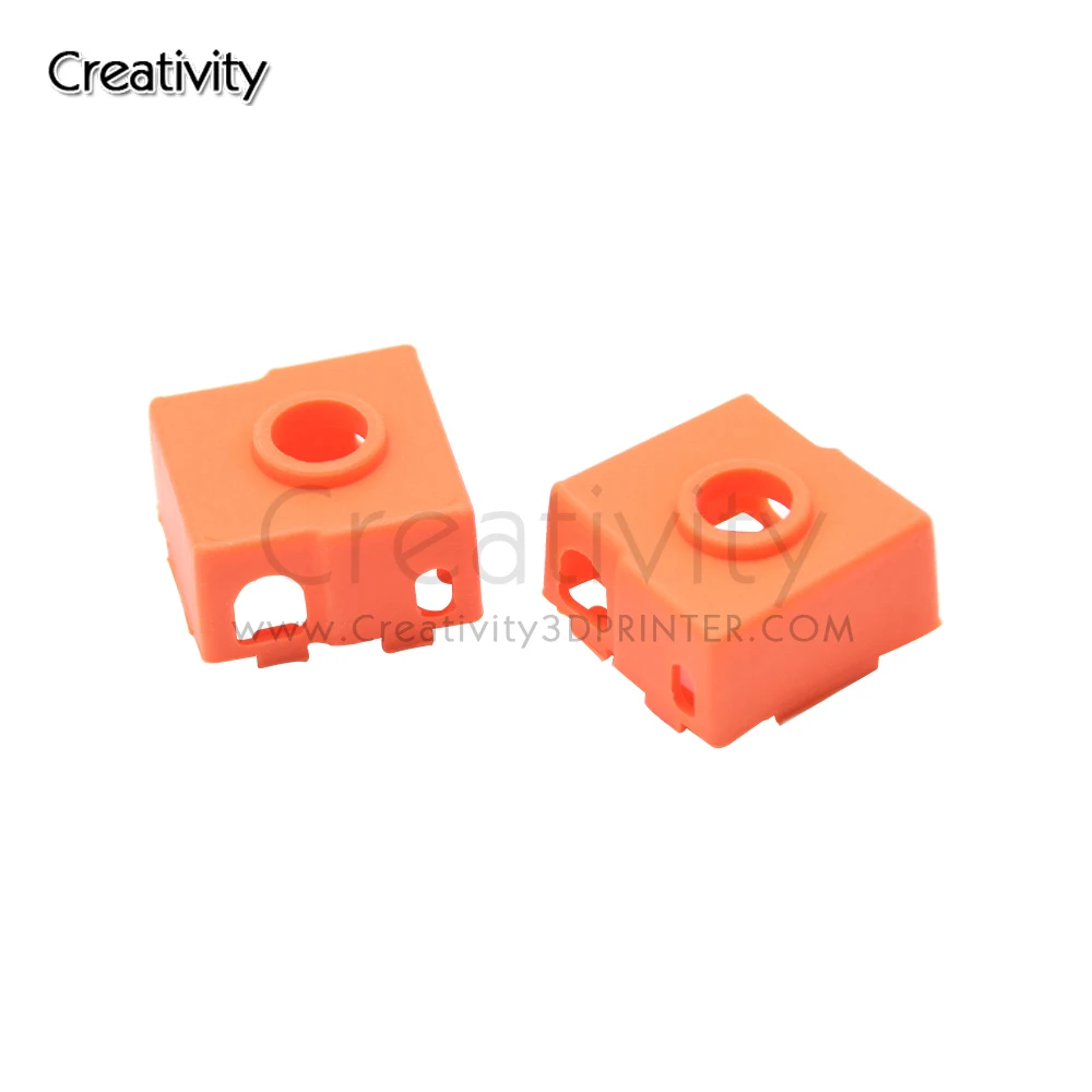 Calcetines de silicona de 3/5 piezas para MK8 MK9, cubierta protectora de Hotend para CR10/Ender3 s1/CR6 SE, bloque calefactor