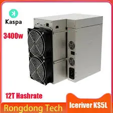 Iceriver KS5L 12T KAS Miner Kaspa Asic Miner include PSU