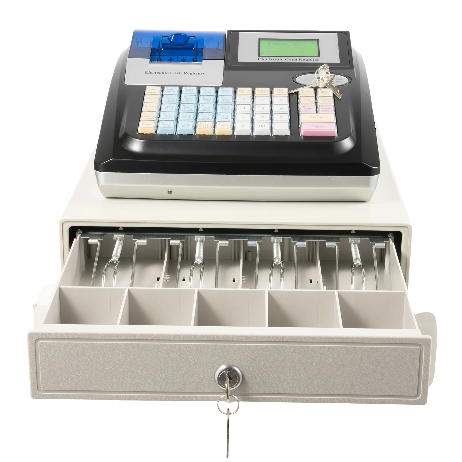

48 Keys High-Speed Thermal Printing Cash Register,Easy Operation and Maintenance, Built-in System Without Networking