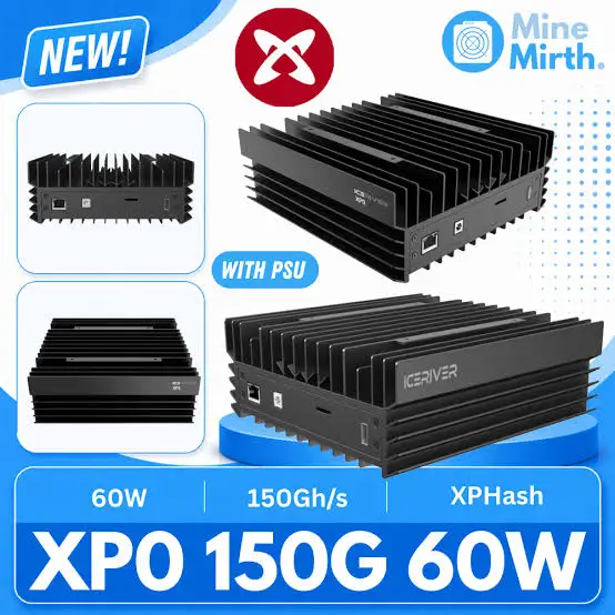 DN AWOOF SALES IceRiver XP0 150Gh/s 60W Minage XPHash
