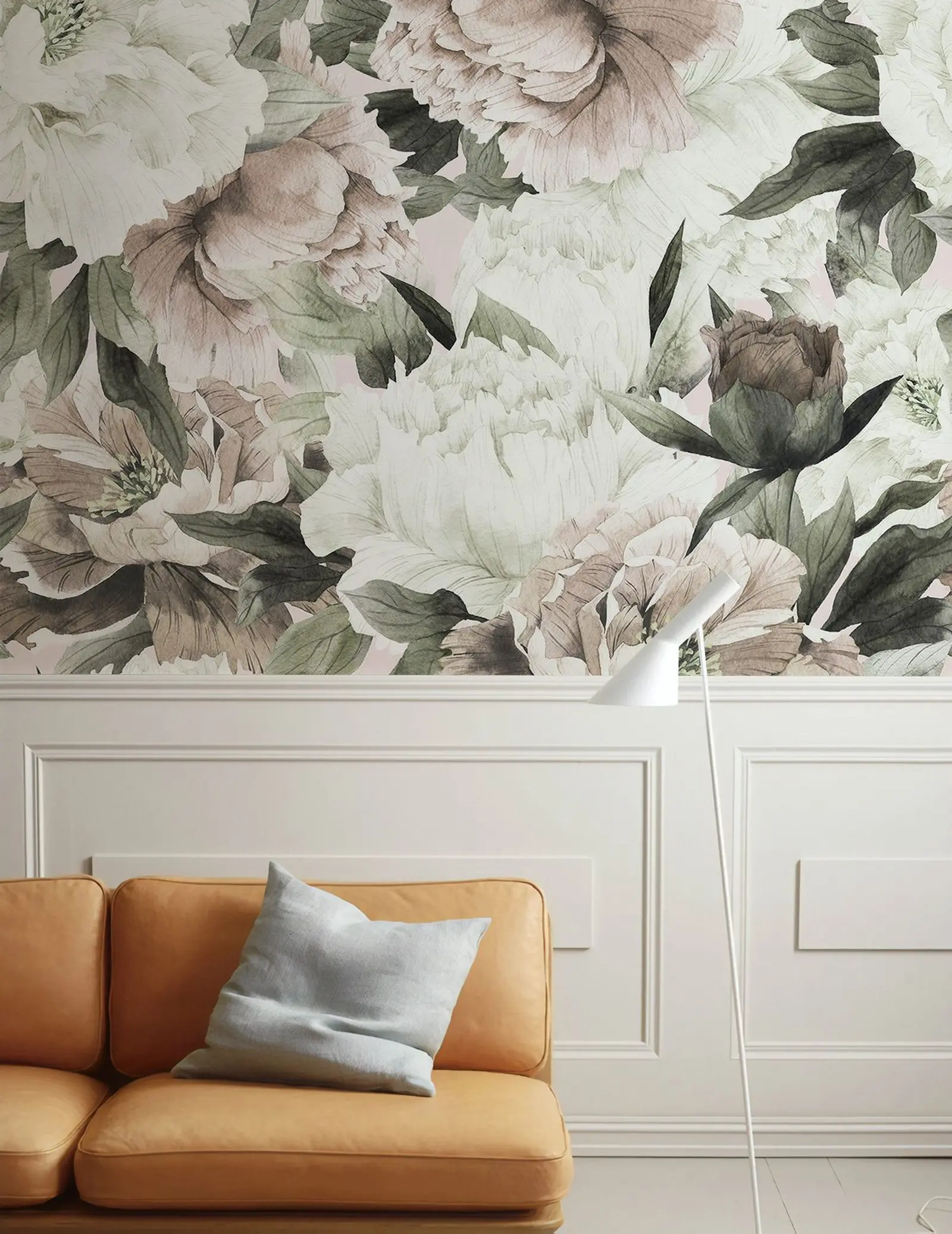 Dutch Pink Peony Floral Wall Mural, Vintage Bouquet of Peonies Removable Wallpaper